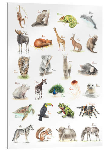 Gallery print The ABC of animals (German)