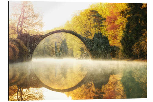 Gallery print Foggy Rakotzbridge