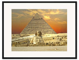 Gerahmter Kunstdruck Sphinx von Gizeh