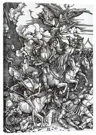 Leinwandbild  Die vier apokalyptischen Reiter - Albrecht Dürer