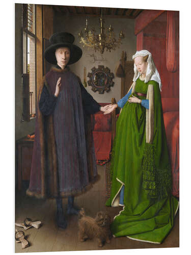 Foam board print Arnolfini Portrait