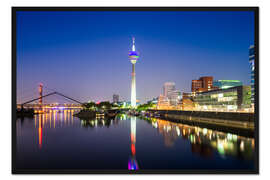 Gerahmter Kunstdruck Rheinturm, Düsseldorf