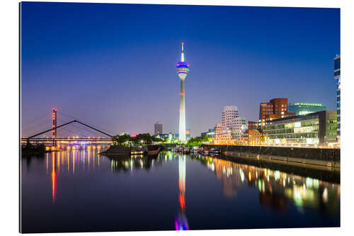 Tableau en plexi-alu Rheinturm, Düsseldorf