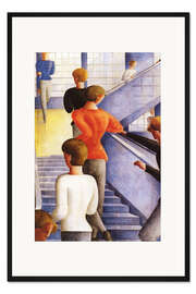Gerahmter Kunstdruck Bauhaustreppe