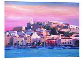 Foam board print Ibiza Old Town and Harbour - Pearl Of the Mediterranean Sea