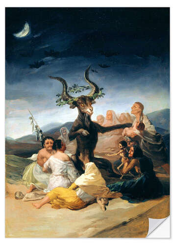 Selvklæbende plakat Witches' Sabbath