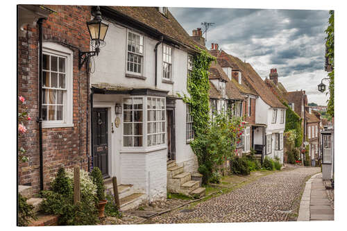 Aluminium print Mermaid Street in Rye, East Sussex (England)