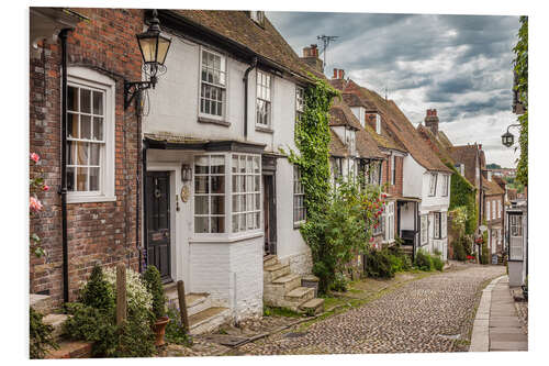 Foam board print Mermaid Street in Rye, East Sussex (England)