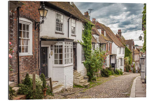 Tableau en plexi-alu Mermaid Street in Rye, East Sussex (England)