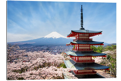 Galleritryk Chureito Pagoda in Yamanashi Japan