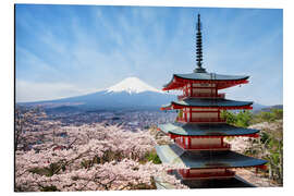 Magnettafel Chureito Pagoda in Yamanashi Japan