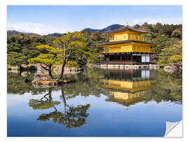 Adesivo murale Golden Kinkakuji Temple and garden in the summer in Kyoto Japan