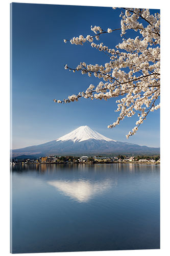 Acrylglasbild Fujiyama Kawaguchiko Japan