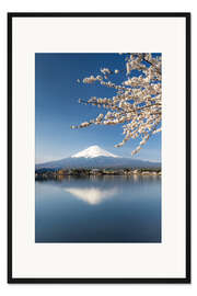 Gerahmter Kunstdruck Fujiyama Kawaguchiko Japan