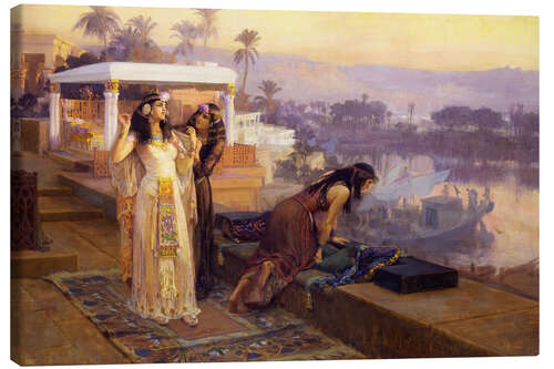 Lienzo Cleopatra en las terrazas de Philae
