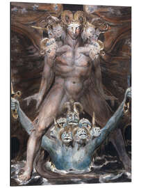 Magnettafel Der große rote Drache und das Tier aus dem Meer