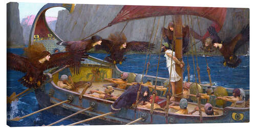 Lerretsbilde Odysseus and the Sirens