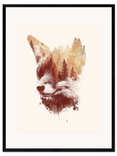 Kehystetty taidepainatus Blind fox