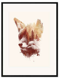 Kehystetty taidepainatus Blind fox