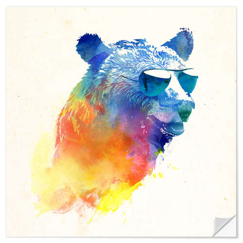 Naklejka na ścianę Pop Art Bear