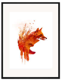 Gerahmter Kunstdruck Fuchs vom Balaton