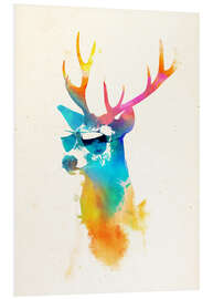 Foam board print Colorful deer