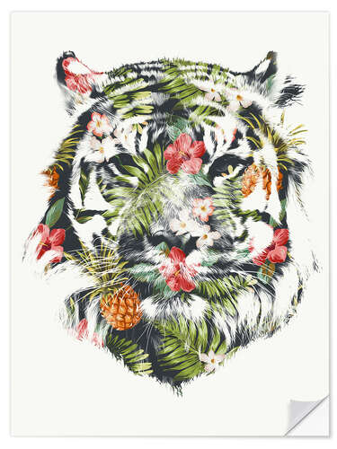 Wall sticker Tropical Tiger