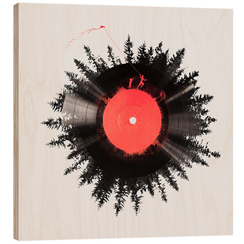 Print på træ Vinylen i mit liv