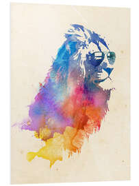 Foam board print Colorful lion