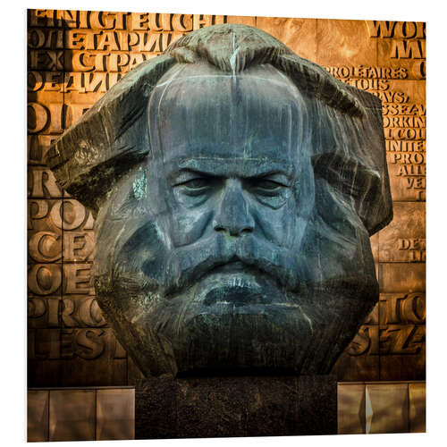 Foam board print Karl Marx Statue