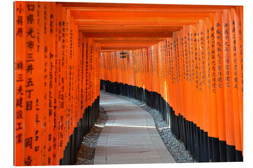 Cuadro de plexi-alu Torii im Fushimi Inari Schrein en Kioto