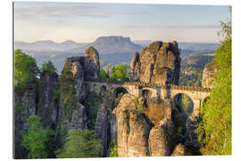 Gallery Print Basteibrücke in der Sächsischen Schweiz am Morgen