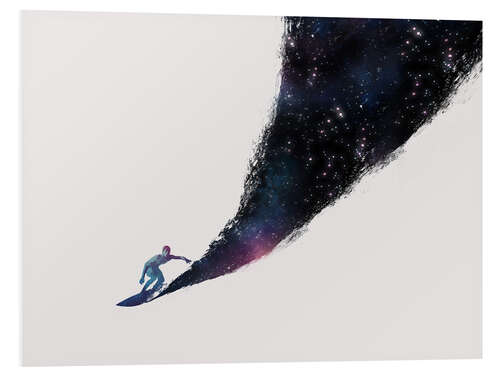 Foam board print Surfing the universe