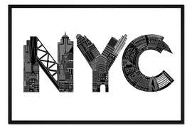 Gerahmter Kunstdruck NYC