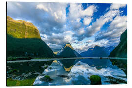 Print på aluminium Milford Sound III