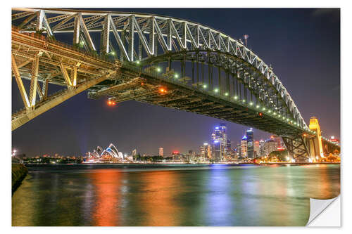 Selvklebende plakat Sydney Harbour Bridge I