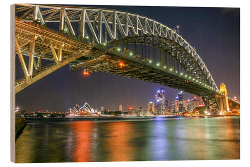 Holzbild Sydney Harbour Bridge I