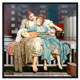 Gerahmter Kunstdruck Musikstunde