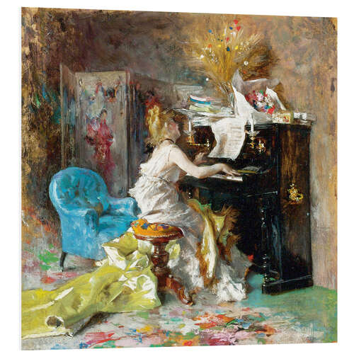 PVC print Woman At a Piano