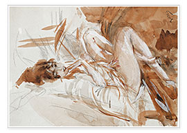 Wandbild  Liegende Dame - Giovanni Boldini