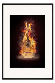 Gerahmter Kunstdruck Gitarre