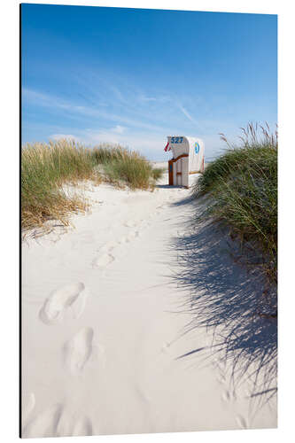 Aluminium print Sunny day on the beach