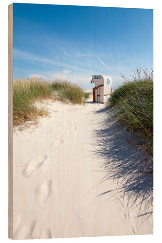 Wood print Sunny day on the beach