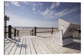 Magnettafel Strandkorb Urlaub an der Nordseeküste