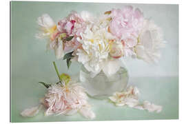 Tableau en plexi-alu Nature morte aux pivoines