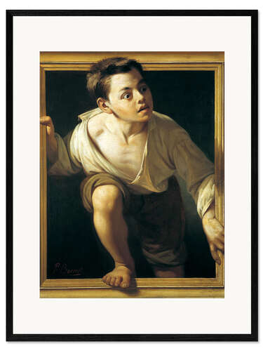 Impresión de arte enmarcada Escapando de la crítica