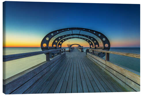 Canvas print Kellenhusen pier Baltic