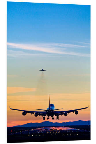 Tableau en PVC Atterrissage d'un avion au Canada