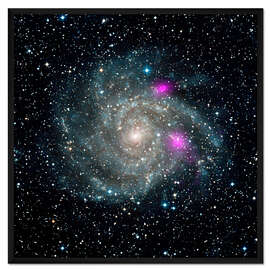 Gerahmter Kunstdruck Spiralgalaxie IC 342