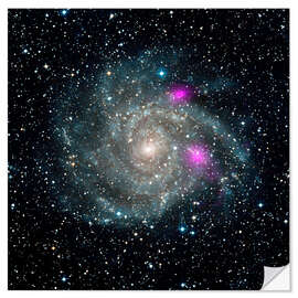 Wall sticker Spiral galaxy IC 342, NuSTAR X-ray image